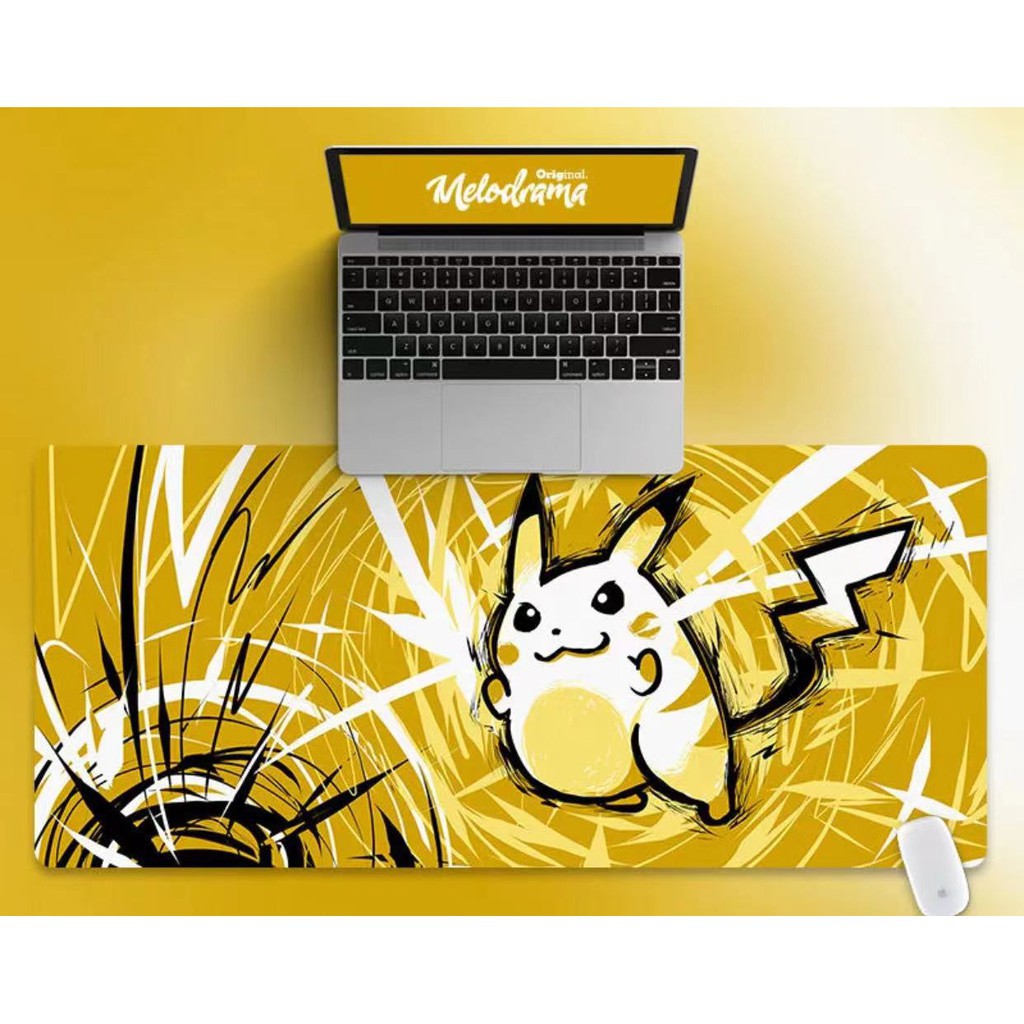 Miếng lót chuột và bàn phím hình Pikachu đáng yêu tiện dụng