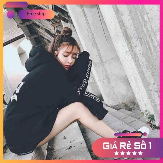 [ÁO KHOÁC NỮ,NAM] Áo Khoác Unisex Hoodie In Chữ SK Nón 2 Lớp Free Size dưới 70Kg AK04 | BigBuy360 - bigbuy360.vn