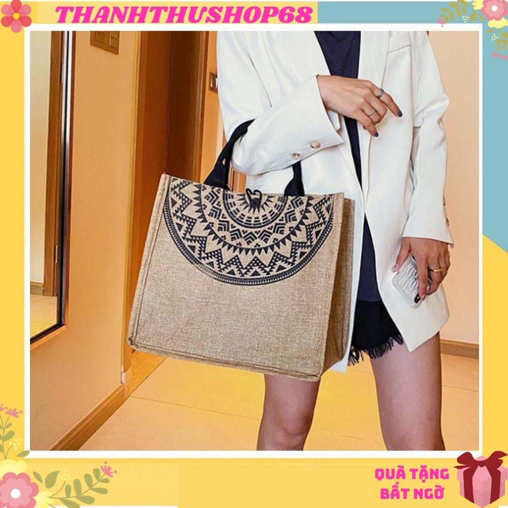 TÚI CÓI HOA VĂN TRỐNG ĐỒNG PHONG CÁCH TTS 488 (SIZE TO)