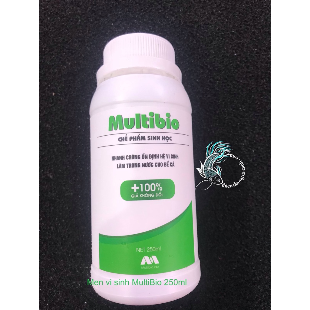 Men vi sinh cho hồ cá cảnh multibio 250ml và 500ml,chế phẩm vi sinh làm trong nước hồ cá cảnh