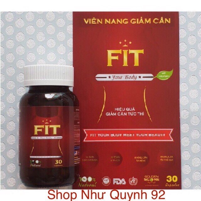 Viên Uống Giảm Cân Fit Slim Của Mỹ 30 Viên