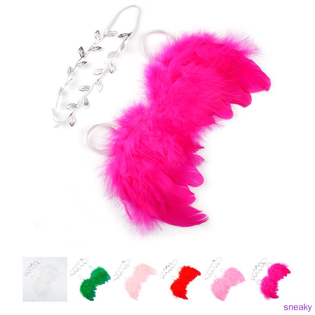 Set đồ cánh thiên thần và băng đô cho bé chụp ảnh