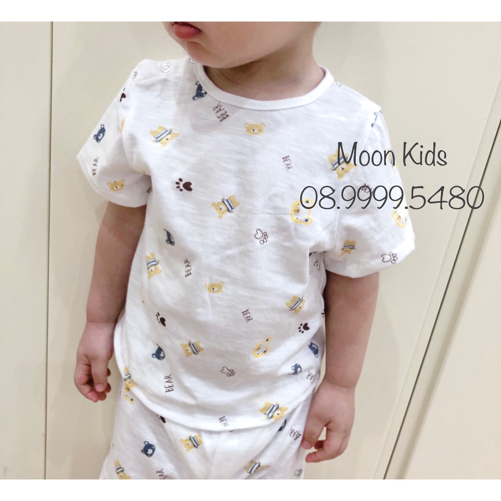 Set Cotton Gấu Trắng Năng Động Cho Bé