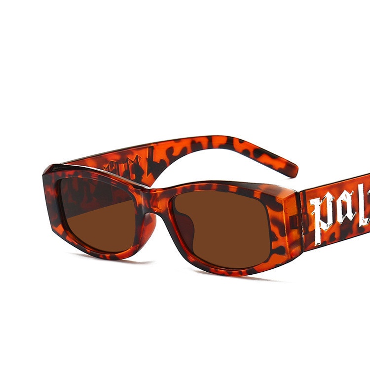 Kính Mát Gọng Nhỏ In Chữ Phong Cách Punk Thời Trang Cho Nam Và Nữ