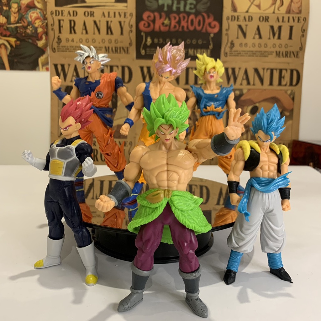 Mô hình Dragon ball - Mô hình siêu xayda Songoku và Cadic thế hệ thứ 6 cực đẹp cao 18cm (có bán lẻ)