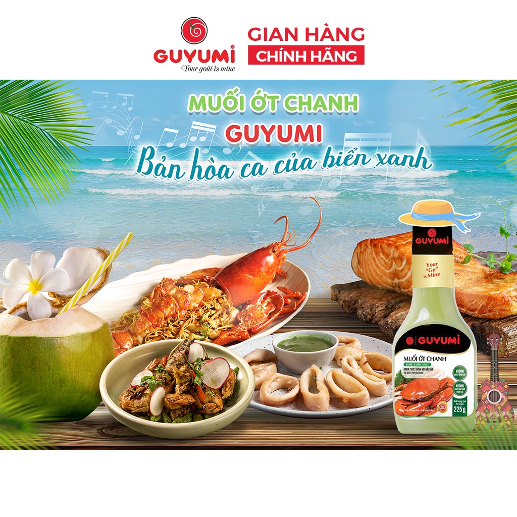 Muối ớt chanh Nha Trang GUYUMI gia vị sốt chấm hải sản thơm ngon 200gr