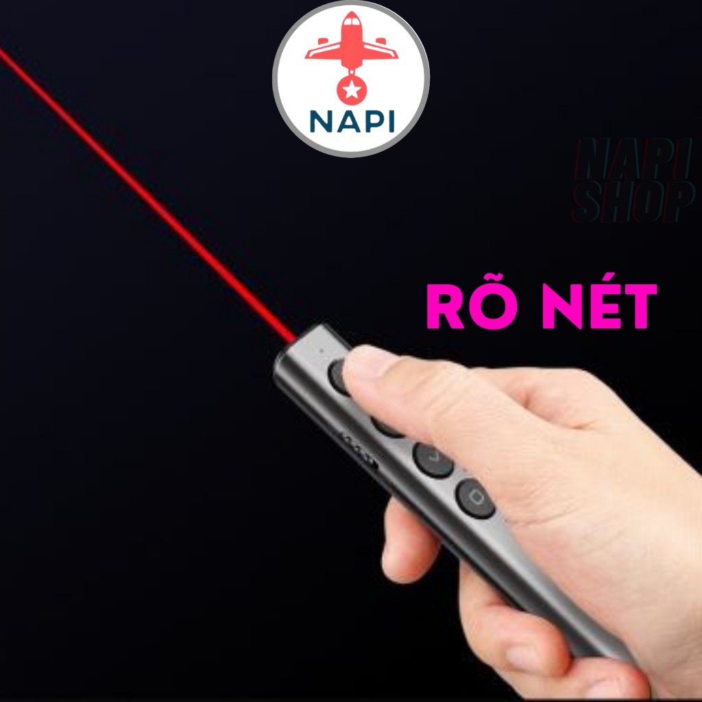 Bút trình chiếu thuyết trình laser chiếu slide có pin dạy học online VSON N35