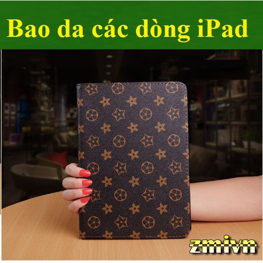 Bao da iPad 2-3-4 / Air 1- 2 / ipad Mini 1/2/3/4/5 / ipad new 9.7 2017-2018 / Air 3 / 10.5 / ipad 10.2 ... họa tiết LV