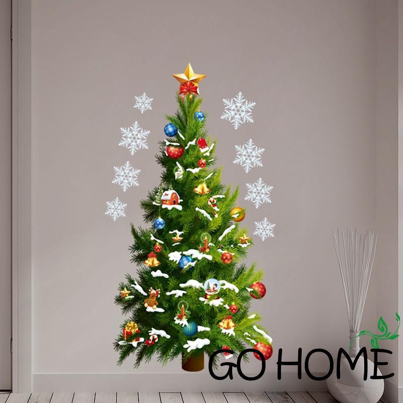 Sticker dán tường hình cây thông Noel xinh xắn