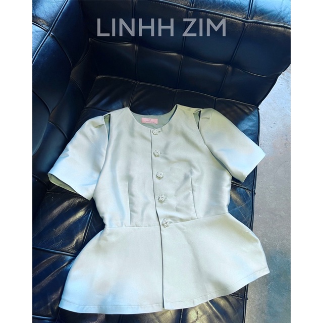 ÁO XANH TK KHOÉT VAI- LINHH ZIM