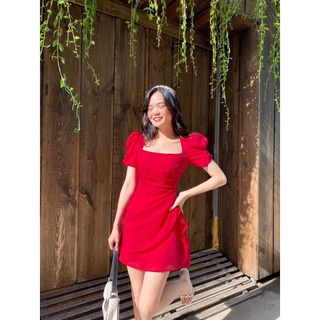 Đam Katherine - Đầm nhún xếp eo cách điệu tôn dáng