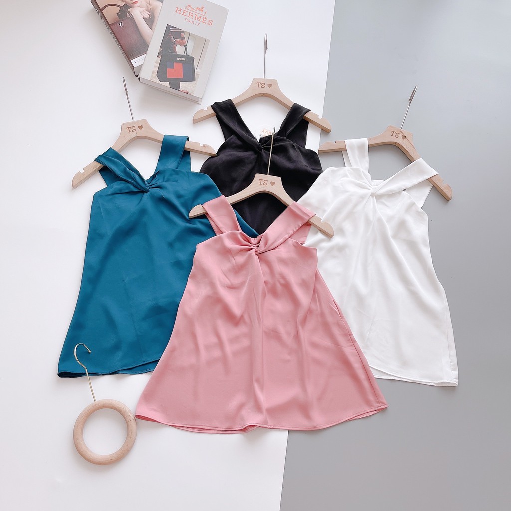 ÁO LỤA YẾM ĐAN CỔ CỰC HOT NỮ A154 | BigBuy360 - bigbuy360.vn