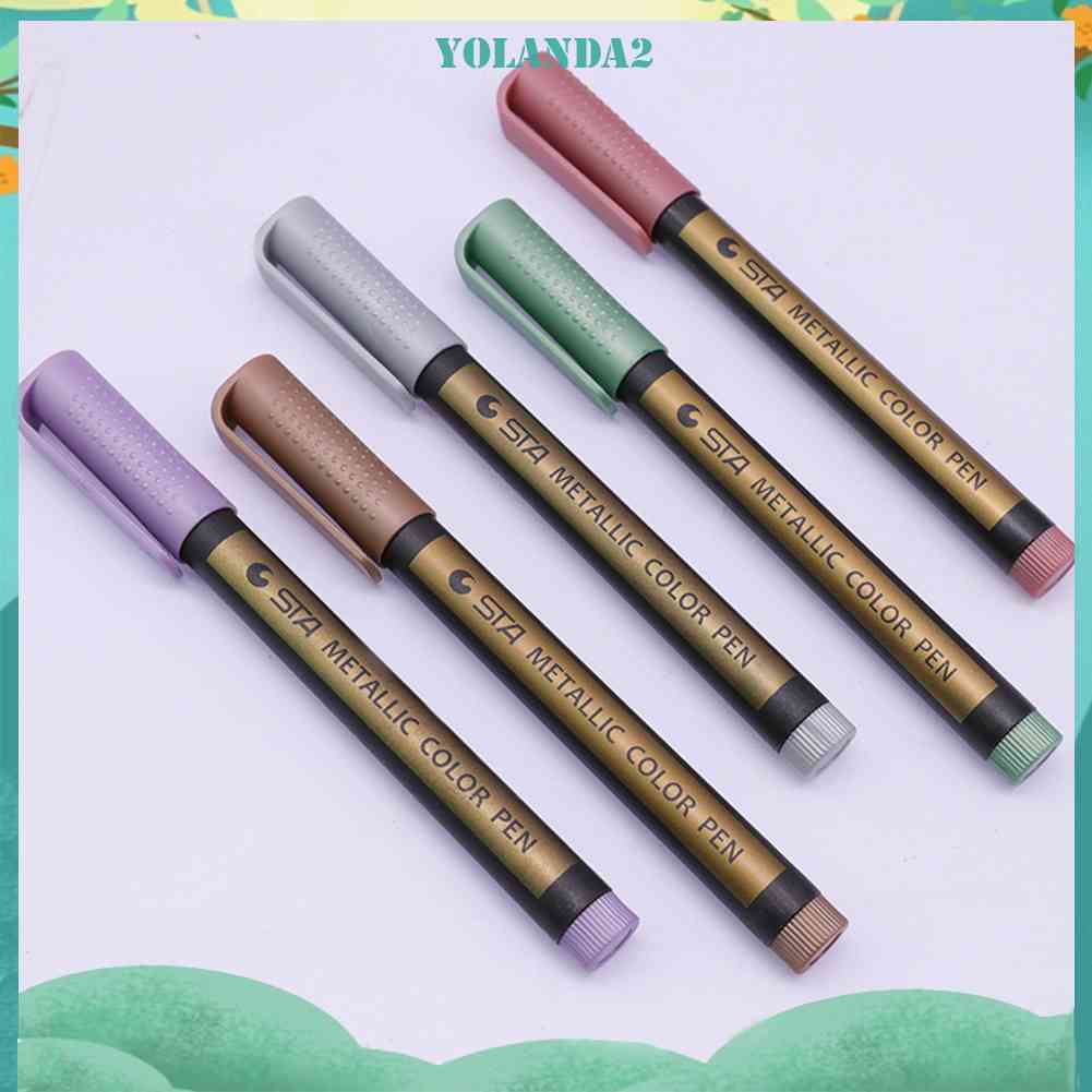 Bút Đánh Dấu Màu Sơn Kim Loại / Gỗ / Đánh Dấu Trang Trí Thiệp Mời