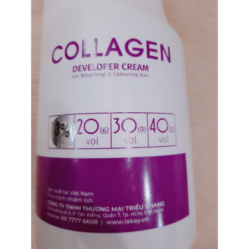 Oxy trợ nhuộm tóc cao cấp LAKAY 1000ML( 3%_6%_9%_12%) không rát, xót, kích ứng da đầu  hỗ trợ nhuộm ,bảo vệ.