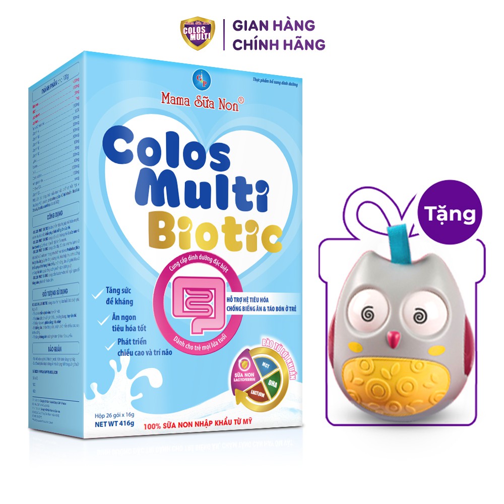 Sữa bột cho bé Colosmulti các loại 350g - 450g [Quà tặng đồ chơi lật đật chim cú]