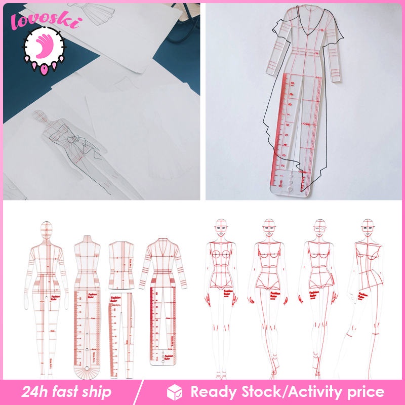 Set 8 Thước Đo Thời Trang Cho Thợ May