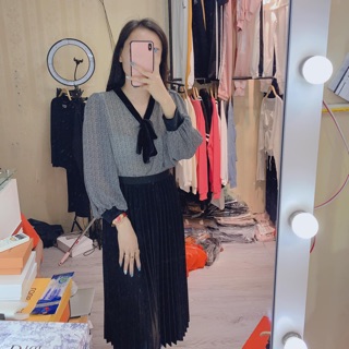 Áo sơ mi viền nhung