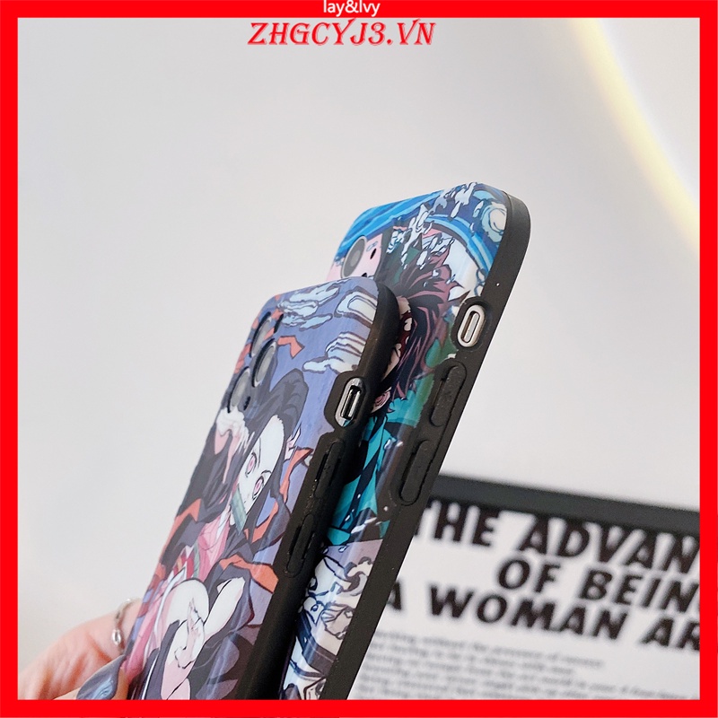 Ốp Điện Thoại Silicon Mềm Họa Tiết Nezuko Hoạt Hình Cho IPhone 7/8 Plus XS XR XSmax 11/12/13 Pro Max