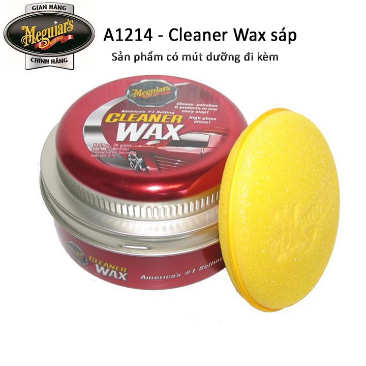 Meguiar's Sáp wax bóng bề mặt sơn ô tô - Paste Wax Cleaner - A1214, 331g