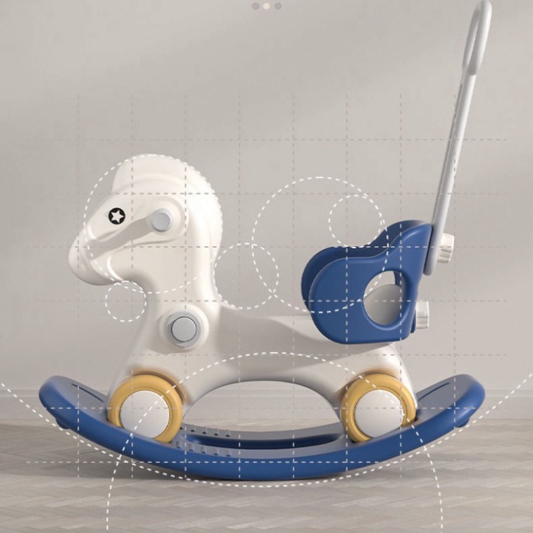 Ngựa Bập Bênh 2 Trong 1 HL10186 Cho Bé