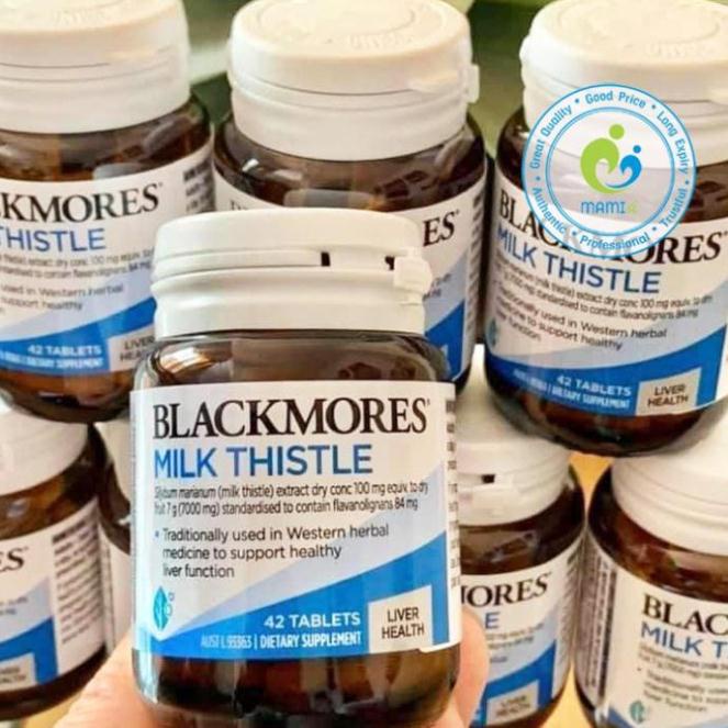 Viên uống (42/60/120v) thải độc gan, khó tiêu cho người lớn Blackmores Milk Thistle/Swisse Liver Detox, Úc