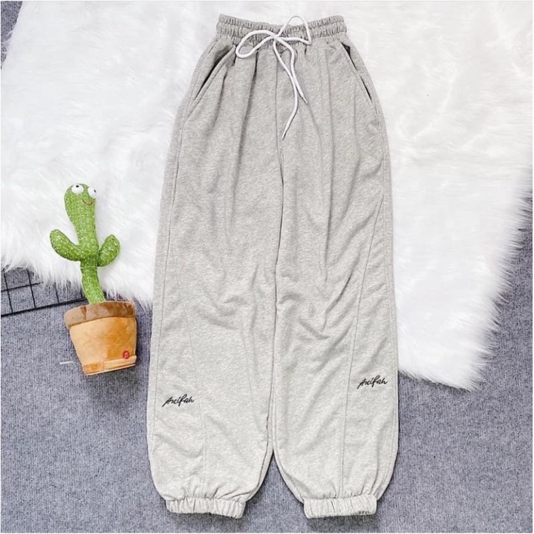 Quần Jogger Nữ Unisex Basic 2 Màu Cơ Bản Dễ Mặc