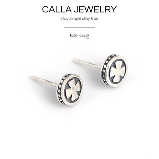 4 Leaves Stud Earrings | Khuyên tai bông tai bạc cỏ 4 lá Calla Jewelry l E061