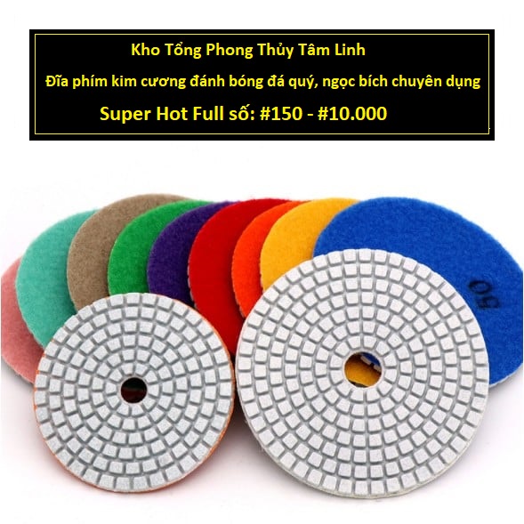 Đĩa phím số bột kim cương chuyên dụng đánh bóng ngọc đá hàng cao cấp| Kho tổng phong thuỷ tâm linh