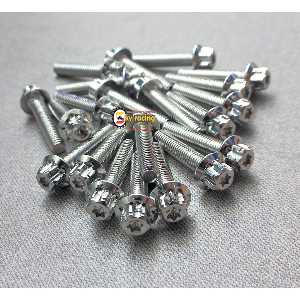 Ốc lốc salaya inox 304 S3 nhiều dòng xe máy ext win w DR Sirius….tặng kèm hộp