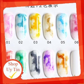 Set cồn loang 12 màu trang trí móng
