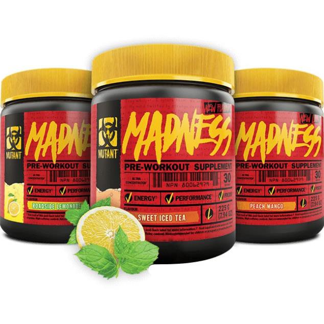 Madness Tăng Sức Mạnh Tối Đa Pre Workout Mutant Madness - 30 Lần Dùng