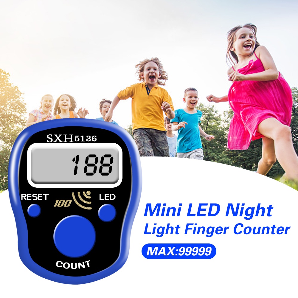 [Top Selection] Máy Đếm Số Kỹ Thuật Số Điện Tử Dạ Quang Đếm Số Lần Có Đèn LED