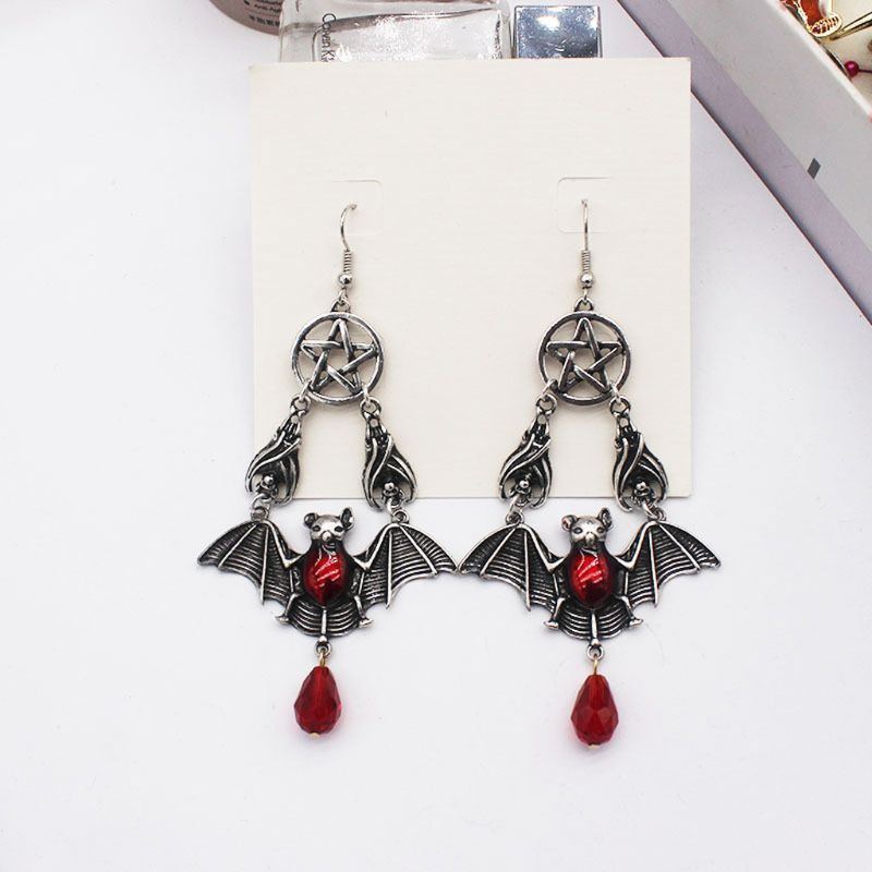 Bông Tai Mạ Bạc Hình Dơi 10m Phong Cách Vintage