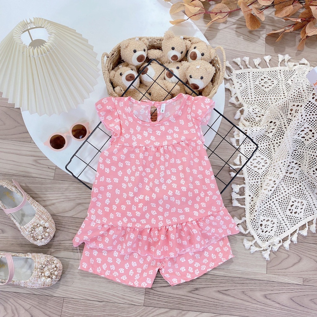 Bộ lanh lụa bé gái size từ 6-24kg❤️HÀNG ĐẸP❤️ hàng thiết kế chất mềm mịn, không nhăn, thấm hút mồ hôi
