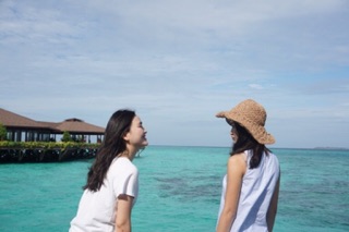 Mũ cói đi biển , du lịch Sẵn