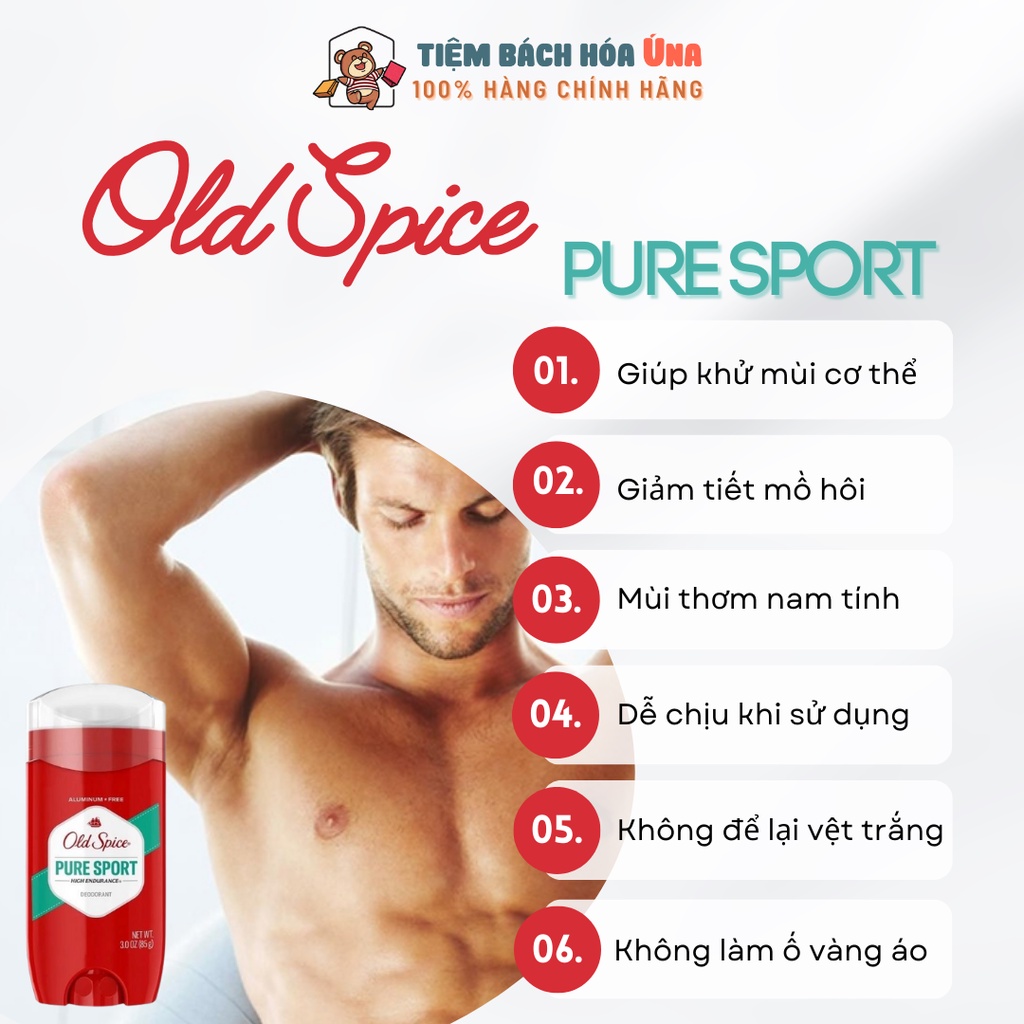 Lăn khử mùi cho nam Old Spice made in USA