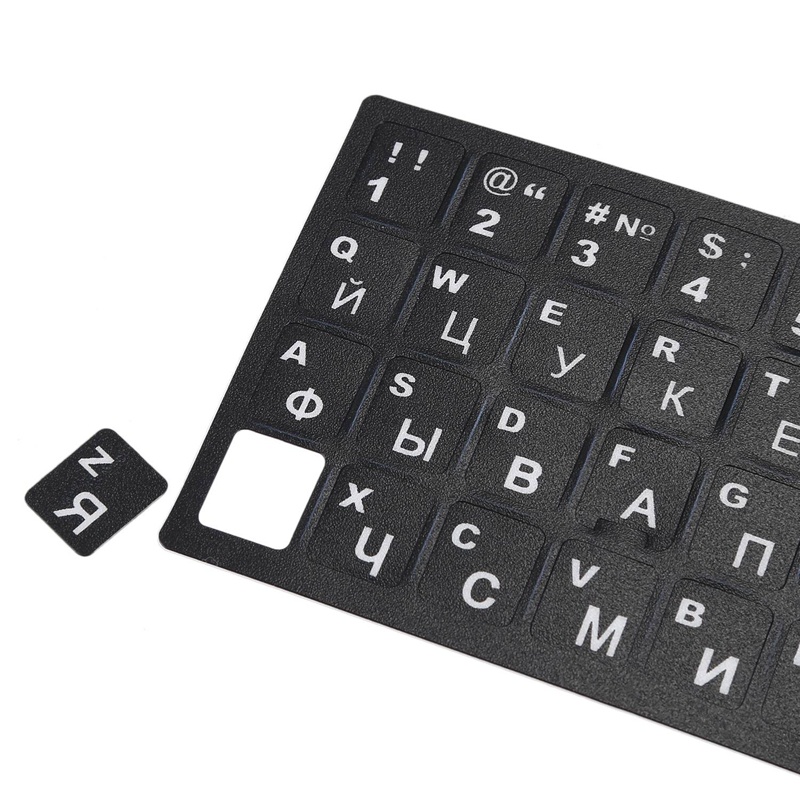 Miếng Dán Bàn Phím In Chữ Tiếng Nga Độc Đáo Cho Notebook Laptop Pc