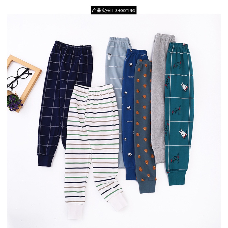 Quần legging cotton giữ ấm mùa thu đông 90-162cm dành cho trẻ em
