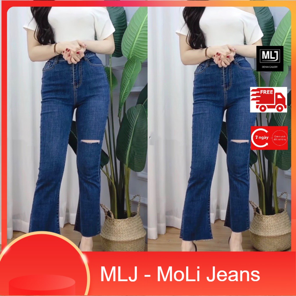 Quần jean dài ống loe big size rẻ đẹp dành cho người béo 40kg~90kg