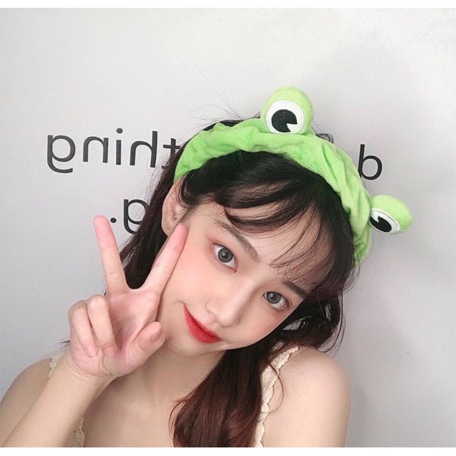 Băng đô CÀI TÓC ếch xanh siêu dễ thương