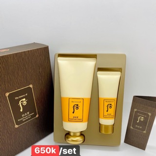 Sét sữa rửa mặt Whoo vàng 180ml tặng 40ml