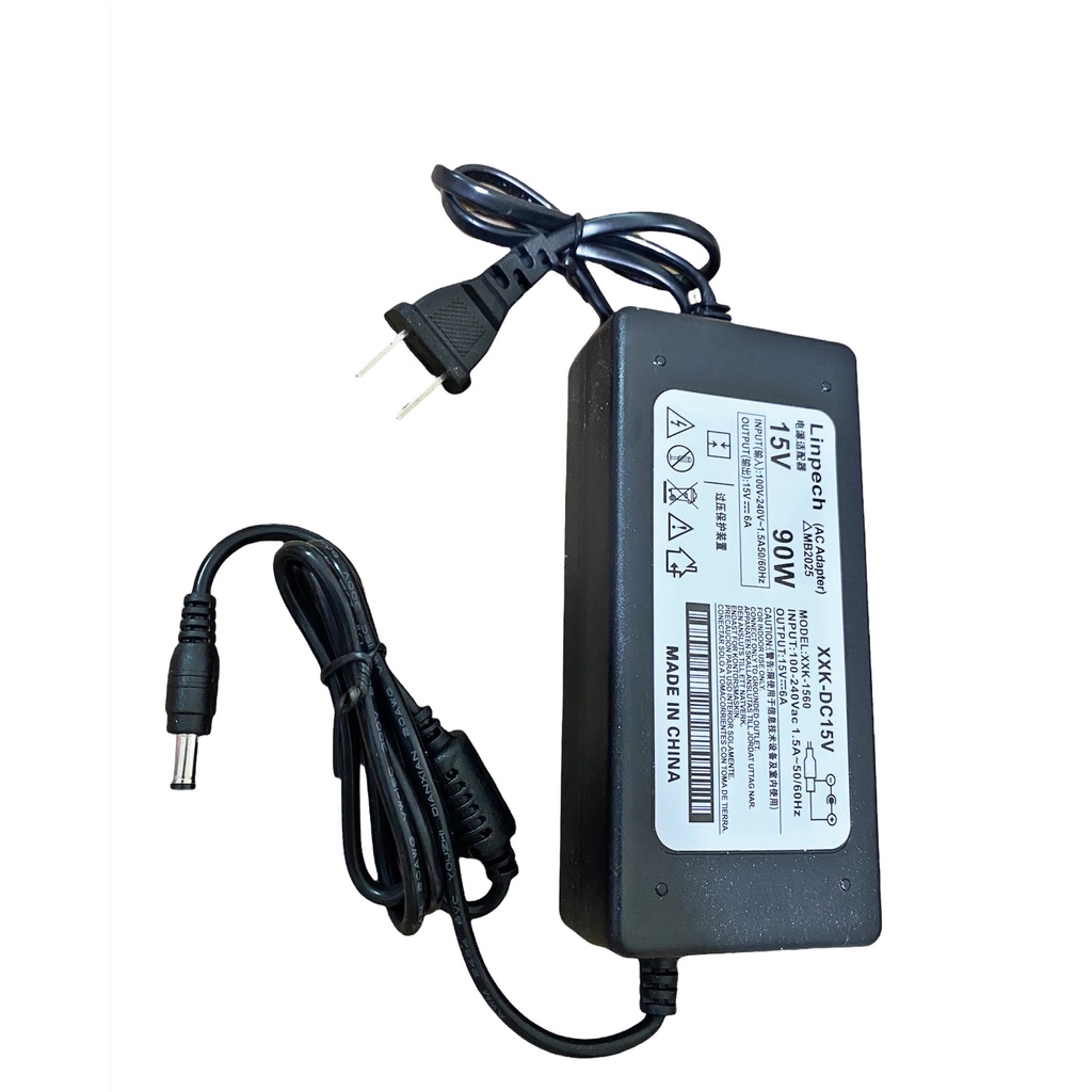 Adapter Nguồn Sạc Loa Kéo 15V-6A Có Đèn Báo Led - Chính Hãng Linpech