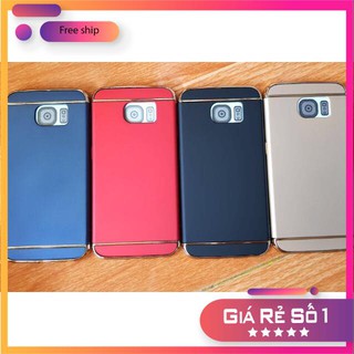 Ốp lưng Samsung S6 ốp doanh nhân ráp 3 mảnh chống vân tay cao cấp - Màu Xanh, Đỏ