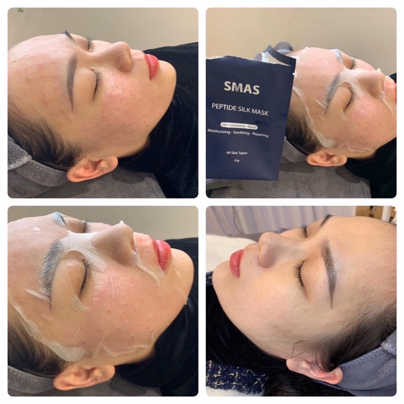 [SMAS] Mặt Nạ Dưỡng Và Phục Hồi Da SMAS Peptide Silk Mask 1 MIẾNG - Nhật Bản