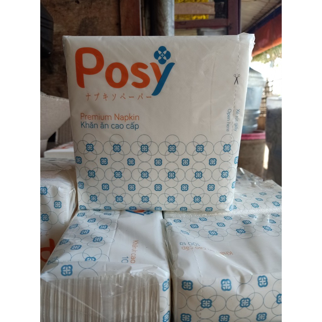 Giấy Ăn Posy vuông 100 Tờ 330x330mm