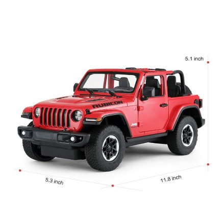 Siêu xe địa hình xe Jeep Wrangler Rubicon điều khiển từ xa RC Car Đồ chơi ô tô mô hình Jeep hãng Rastar tỷ lệ 1/14, 2.4G