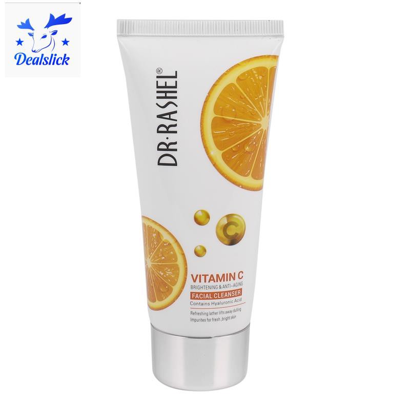 DR.RASHEL Natural Vitamin C Nourishing Repair Facial Cleanser Skin Care Whitening Moisturizing Shrinking Face Washing Product