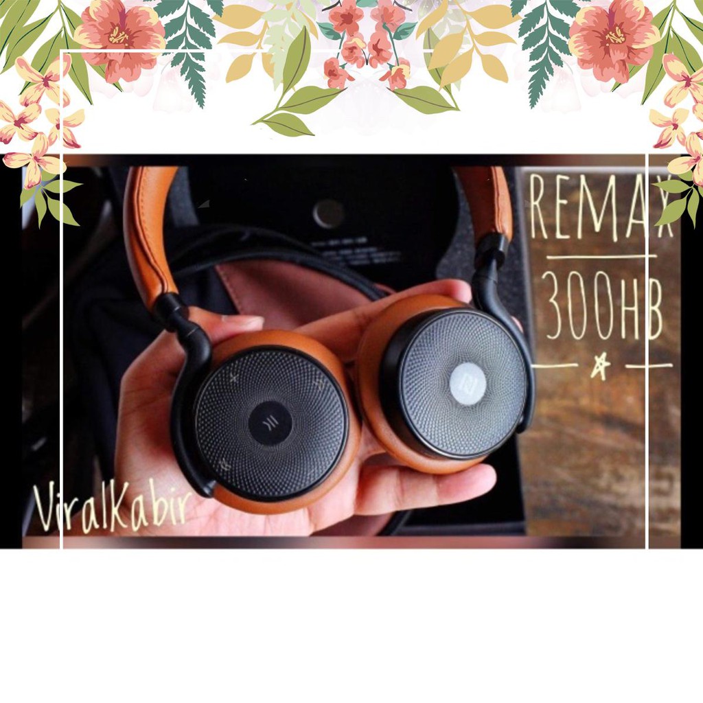 Tai nghe chụp tai Bluetooth Remax RB-300HB - Đen, Xanh, Nâu