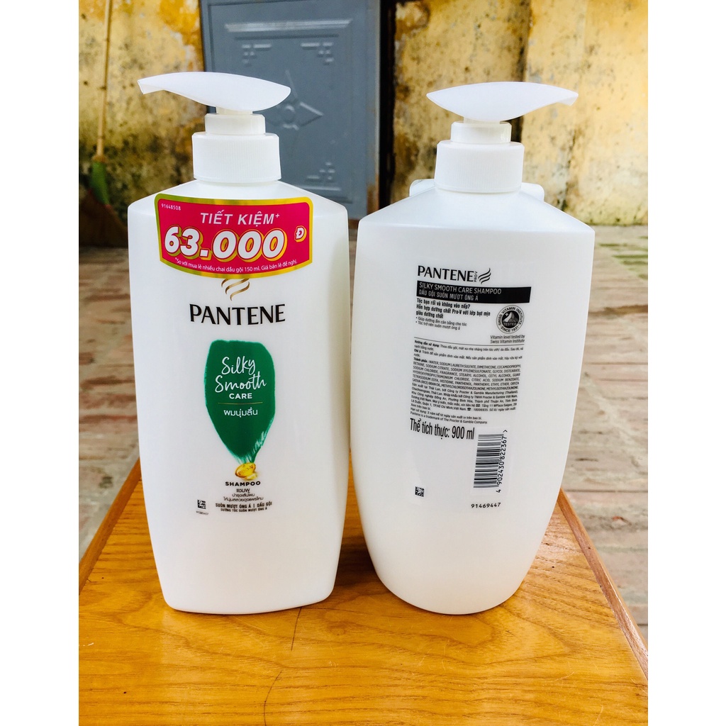 Dầu gội Pantene Silky Smooth 900ml