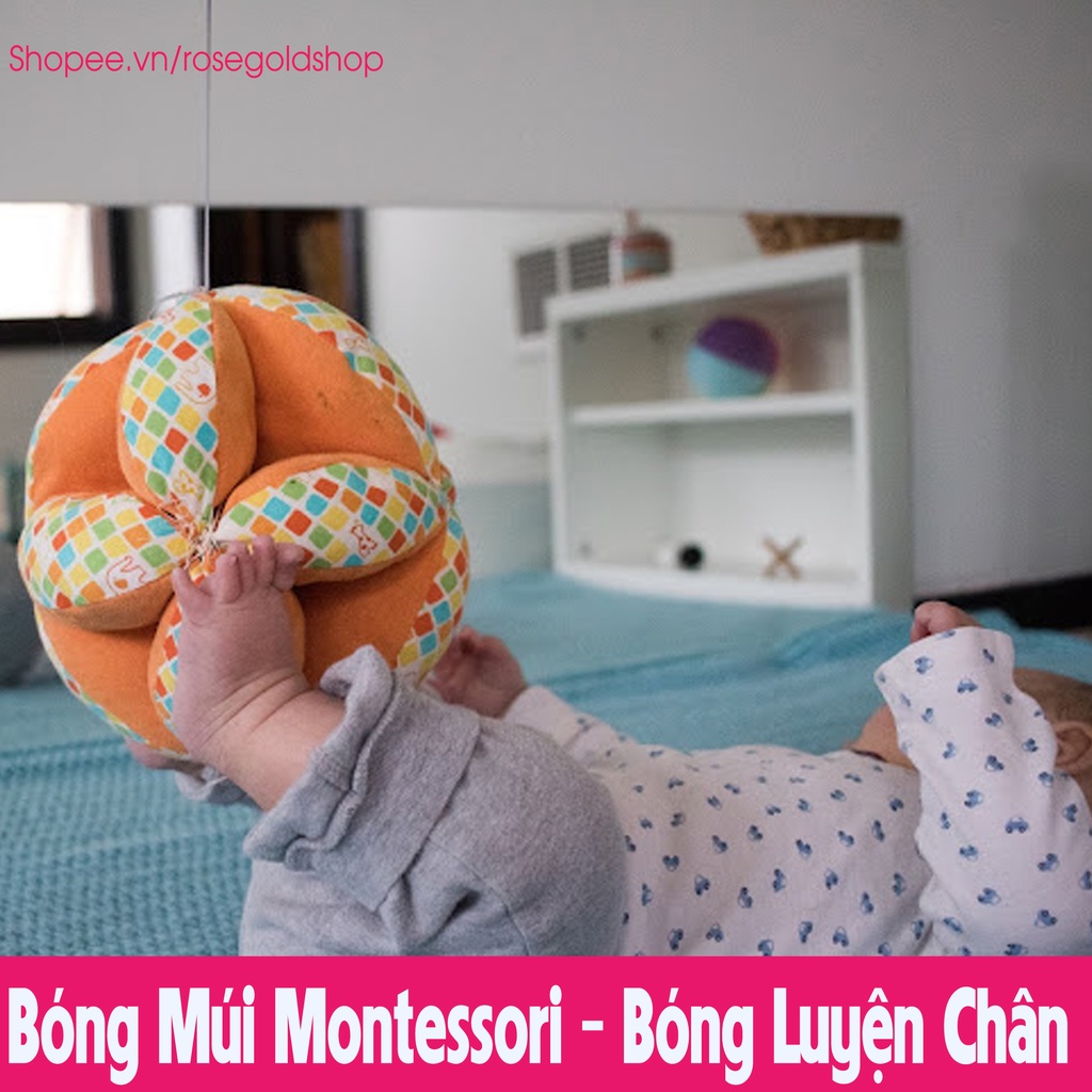 Bóng Múi Luyện Chân Bằng Vải Montessori (Size 15cm)– Món Quà Đầu Đời Dành Cho Bé Yêu